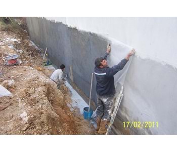 2011 izmir mutlu inşaat temel perde su yalıtımı uygulaması